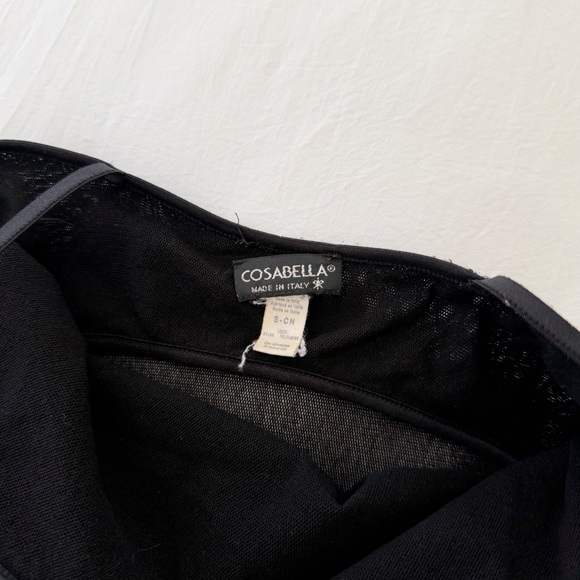 Cosabella Vintage 90s Sheer Mesh Camisole Tank Black Size S - Picture 8 of 8
